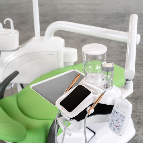 Prophylaxe-Einheit / mit Stuhl - HYGIENE DU - SIMPLE&SMART - mit Hygienesystem / mit Instrumententräger / mit LED-Licht
