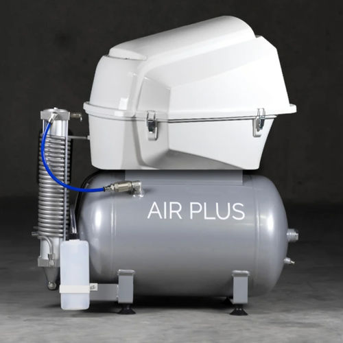 Kompressor für Zahnarztpraxen - Air Plus One dryer + sound cover - SIMPLE&SMART - für Dentallabor / mit Schwingkolben / 2 Arbeitsplätze