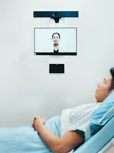 Computer-Arbeitsplatz / für Telemedizin - W1 - Tryten Technologies - höhenverstellbar / wandmontiert / modular