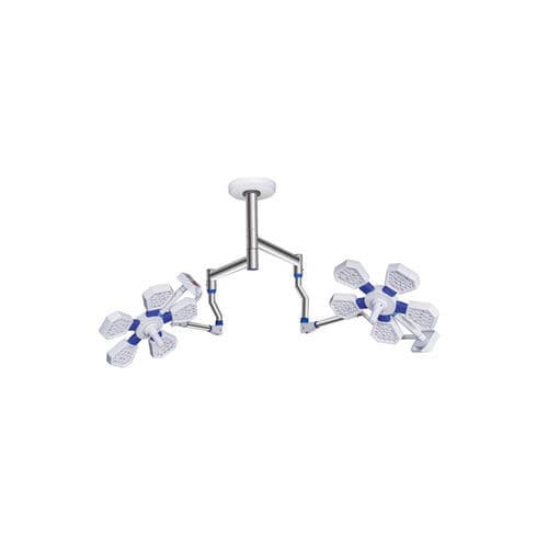 Deckenmontierte OP-Leuchte - DELUXE 5 series - Meditech India - LED / mit 2 Armen