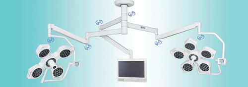 Deckenmontierte OP-Leuchte - Medlight 50+40  - Meditech India - LED / mit 2 Armen / 96