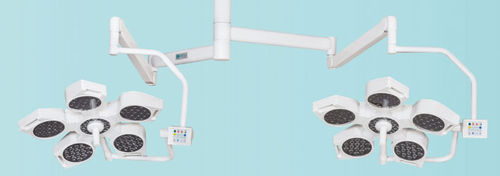 Deckenmontierte OP-Leuchte - Medlight 50+50 - Meditech India - LED / mit 2 Armen / 96