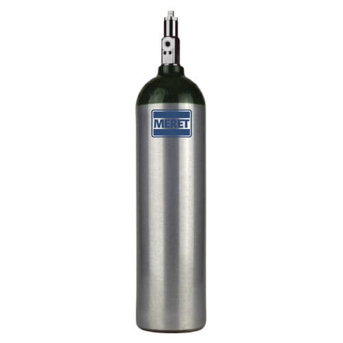 Sauerstoff-Medizingasflasche - MJD - Meret - O2 / Aluminium / grün