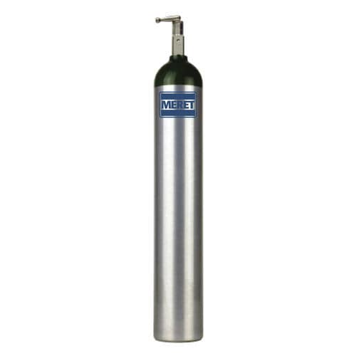 Sauerstoff-Medizingasflasche - ME - Meret - O2 / Aluminium / grün