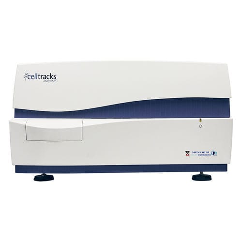 Laboranalysegerät - CELLTRACKS ANALYZER II® - Menarini Silicon Biosystems - Tisch / Fluoreszenz