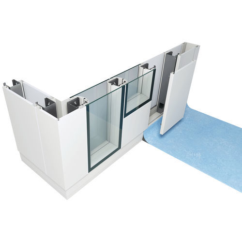 Reinraumtrennwand - Bi-Bloc - Clestra - festinstalliert / modular