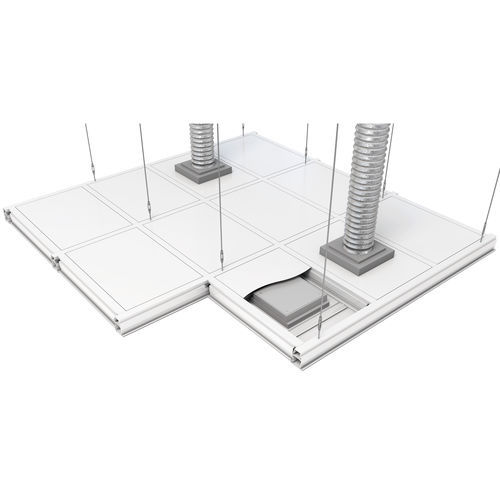 Modulares Deckenelement für Reinraum - Bandraster - Clestra