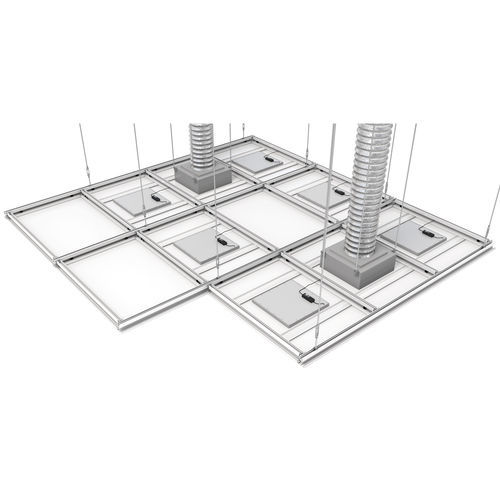 Modulares Deckenelement für Reinraum - T-Grid - Clestra
