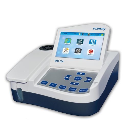 Halbautomatisches biochemisches Analysegerät - SMT-70A - Seamaty - Tisch / mit ISE / für Kliniken