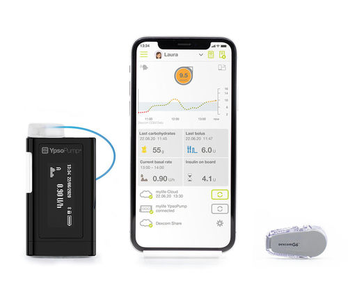 Kabellose Insulinpumpe - mylife YpsoPump - MyLife - mit Touchscreen