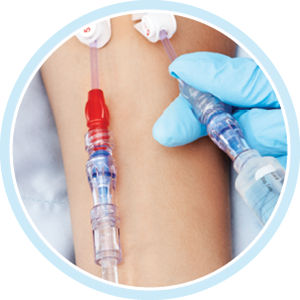 Infusionsverbinder mit hämostatischem Ventil - Neutron&reg; - ICU Medical - gerade Ausführung