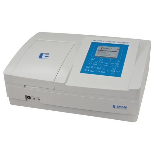UV-sichtbares Spektralphotometer - EMC-61PC series - EMCLAB Instruments GmbH - für Qualitätskontrolle / Zweistrahl / mit Deuterium-Mikrobogenlampe