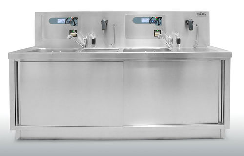 Spüle für die Endoskop-Aufbereitung - LV-220™ - MDG Engineering - zum Reinigen von Endoskopen / 3 Stationen / Edelstahl