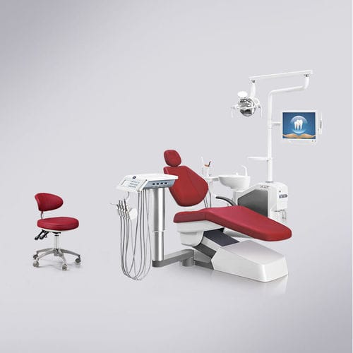 Dentaleinheit mit Monitor - X3+ - Foshan Cingol Medical Instrument Co.,Ltd - mit Instrumententräger / mit LED-Licht