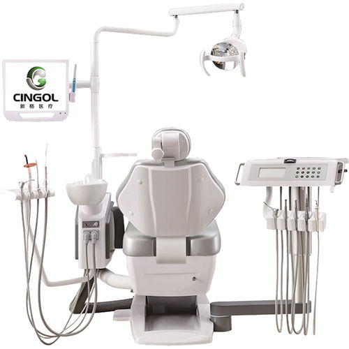 Dentaleinheit mit Monitor - X1+ - Foshan Cingol Medical Instrument Co.,Ltd - mit Instrumententräger / mit LED-Licht