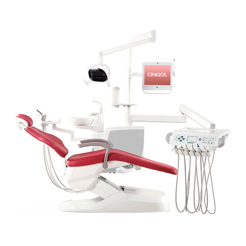 Dentaleinheit mit Monitor - X3 2020 - Foshan Cingol Medical Instrument Co.,Ltd - mit Instrumententräger / mit LED-Licht