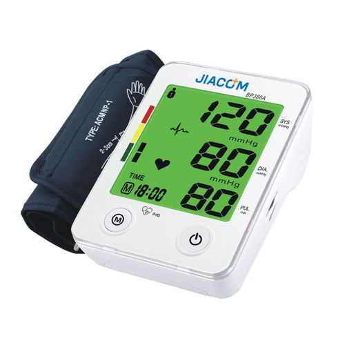 Automatischer Blutdruckmonitor - BP386A - SHENZHEN JIACOM TECHNOLOGY CO. LTD - mit Erwachsenenmanschette