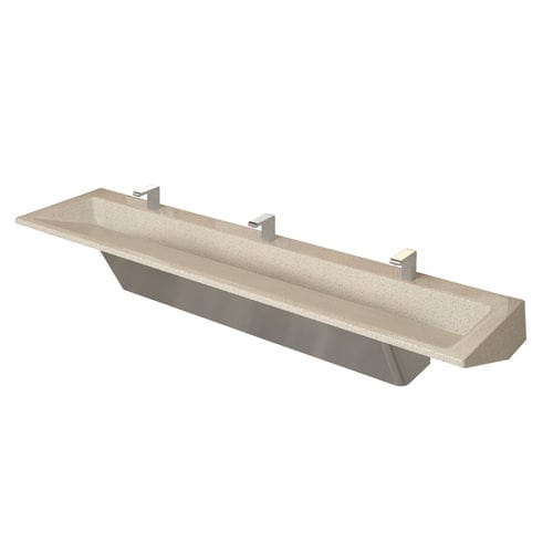 Spüle für Hygienebereich - Verge LVRD3 - BRADLEY CORPORATION - 3 Stationen / wandmontiert