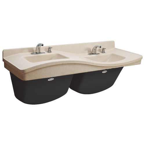 Spüle für Hygienebereich - FL-2H, FL-2L - BRADLEY CORPORATION - 2 Stationen / Aufsatz