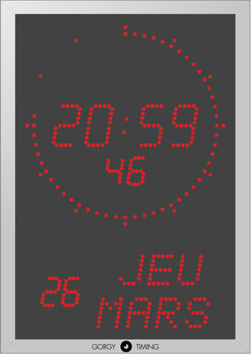 Digitaluhr - LEDICA® ALPHA 7.60MS - Gorgy Timing SAS - für Gesundheitseinrichtungen / Synchronisation