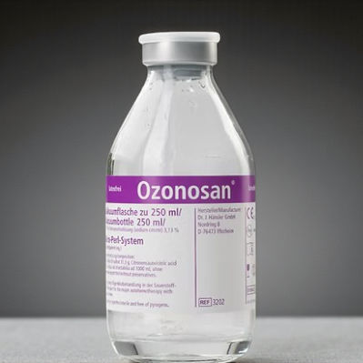 Laborflasche - Ozonosan Vacuum Citrated Bottle - Cemil Has Medical - Glas / mit Stöpsel / steril