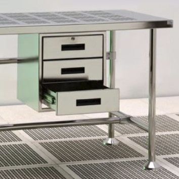 Medizinische Schublade - DRAWER-3 - Palbam Class - für Reinraum / Edelstahl