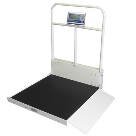 Elektronische Plattformwaage - MX480 - Befour, Inc - für Rollstuhl / zusammenklappbar / mit LED-Display