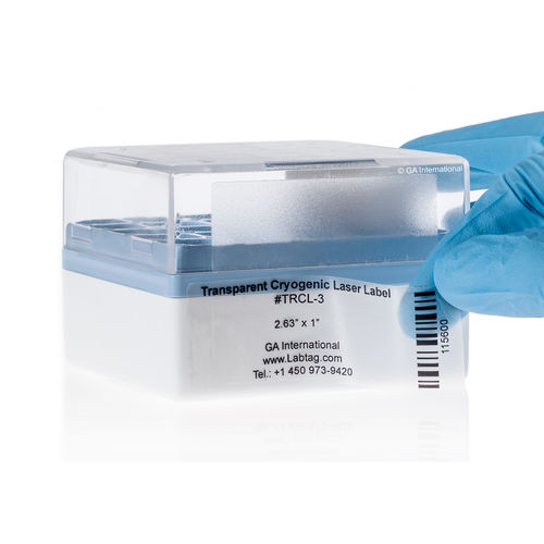 Etikett für Kryoröhrchen - Cryo-LazrTAG™  - GA International - für Mikrozentrifugalrohr / für PCR Röhrchen / für Kryo-Boxen