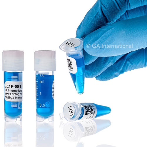 Etikett für Kryoröhrchen - Cryo DTermo™ - GA International - für Fläschchen / für Kryo-Boxen / für Tiefkühlboxen
