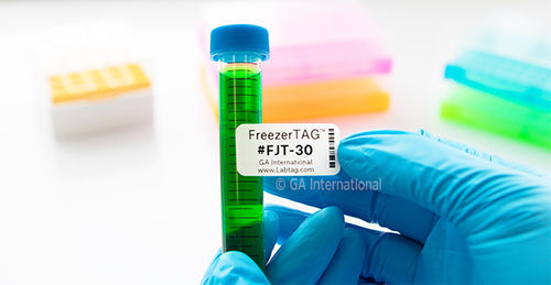 Etikett für Röhrchen - Permanent FreezerTAG™ - GA International - für Fläschchen / für Mikroplatten / für Tiefkühlboxen