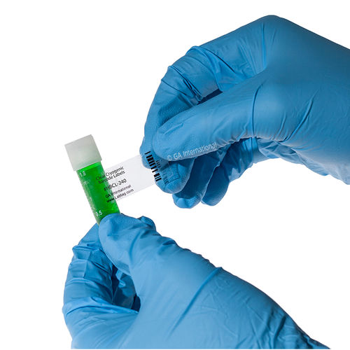 Etikett für Kryoröhrchen - Cryo-OmniTAG™ - GA International - für Mikrozentrifugalrohr / für Fläschchen / für Kryo-Boxen