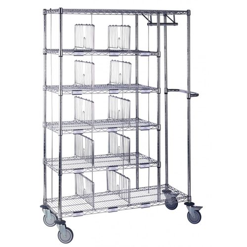 Sackhalterwagen für Kliniken - Distri15P - MECHIN - Verteilung / Transport / mit Tür