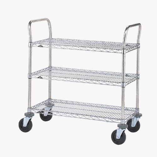 Pflegewagen - DI0076 - MECHIN - Aluminium / anodisiertes Aluminium / 3 Ebenen