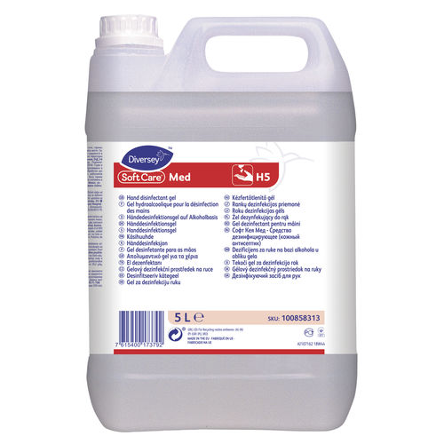 Hydroalkoholische Lösung / 72% - 100858313 - DIVERSEY - 5000 mL