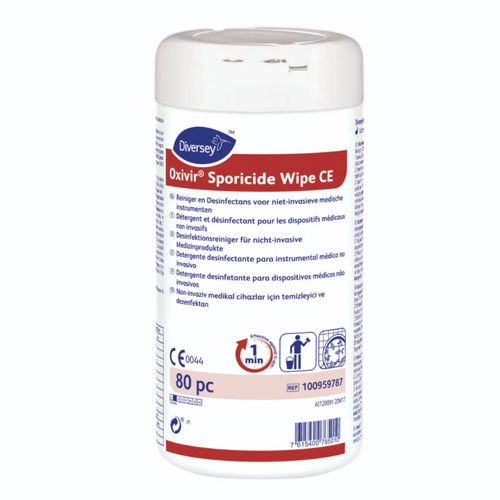 Feuchte Reinigungstücher / für Böden und andere Oberflächen - Oxivir Sporicide Wipe - DIVERSEY - 80er-Packung