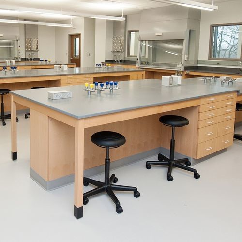 Laborarbeitsfläche - Mott Manufacturing - mit Schublade / mit Waschbecken / mit Tür
