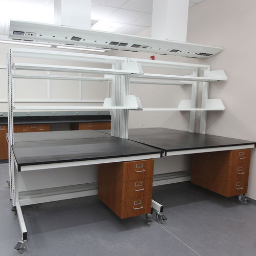Arbeitsplatte für Labor / mit Regal - Avion™ - Mott Manufacturing