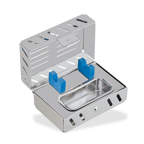 Sterilisierkassette für zahnärztliche Instrumente - CIL 024 006 001 - Chaplet International - Edelstahl / perforiert