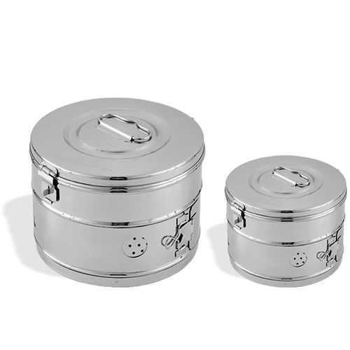 Sterilisations-Trommel / für Verbandmaterial - CIL-044 001 001 - Chaplet International - für chirurgische Instrumente / Edelstahl