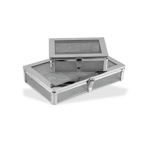 Sterilisationskorb für Instrumente - CIL-003 001 001 - Chaplet International - perforiert / Edelstahl / vergittert