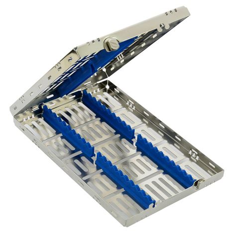 Sterilisierkassette für zahnärztliche Instrumente - CIL 022 007 002 - Chaplet International - perforiert / Edelstahl