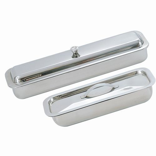 Tablett für Katheter - CIL-042 001 001 - Chaplet International - Lager / Edelstahl / mit Deckel