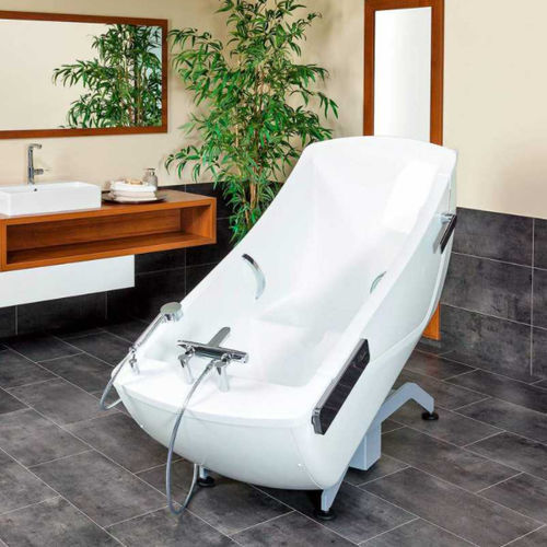 Pflegebadewanne für Wellness - AVERO Motion E - BEKA Hospitec - elektrisch / höhenverstellbar / Sitzlifter