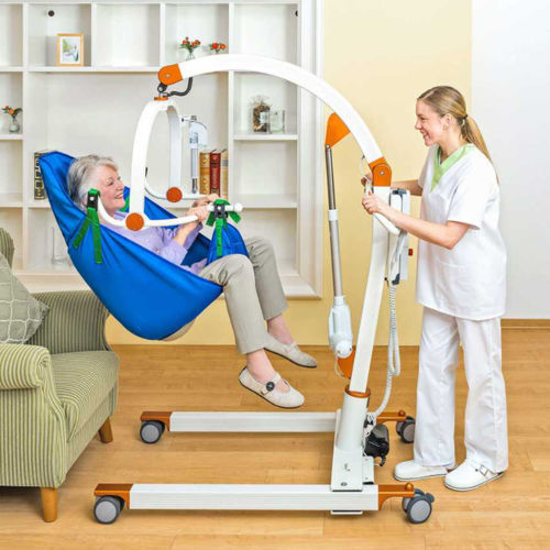 Elektrischer Patientenlifter - CARLO Alu, Comfort EP 185 - BEKA Hospitec - auf Rollen / für Erwachsene / Hub