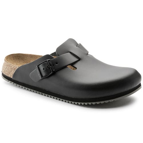 Unisex-Clog - Boston Super Grip - Birkenstock - rutschfest / weiß / schwarz
