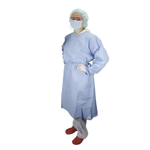 OP-Kittel / unisex - 09437 - Clinipak - Vlies / blau