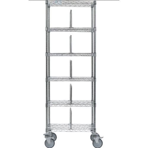 Regal / 6 Regalbretter - ICARUS - Karrel Health Solutions - für Behälter / offene Bauweise / mobil