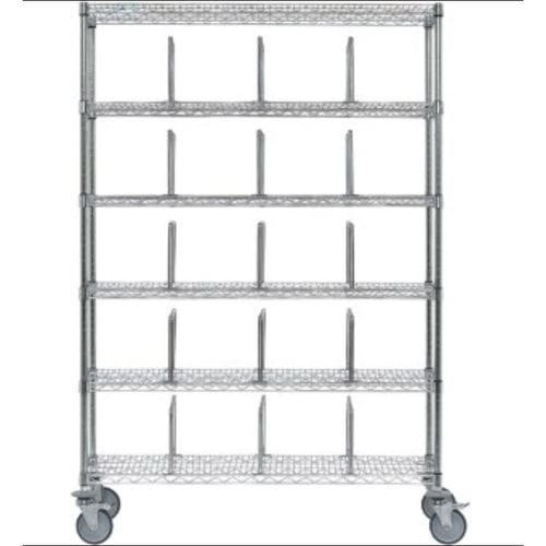 Regal / 6 Regalbretter - K617852 - Karrel Health Solutions - für Behälter / offene Bauweise / mobil