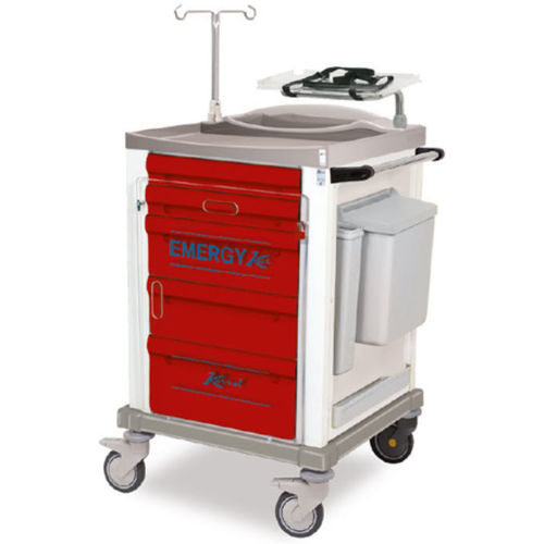 Medizinischer Wagen - K820210 - Karrel Health Solutions - Notfall / für Instrumente / für Defibrillator