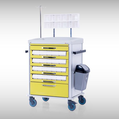 Wagen für Kliniken - TENA 01 - MEISSA - für Medikamente / 1 Schublade / mit Korb